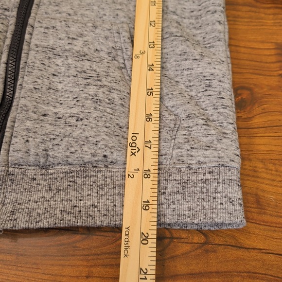 Boys Hollywood By Jean People Heather Gray Hoodie Sherpa Lined Sz small 8 - Picture 10 of 10